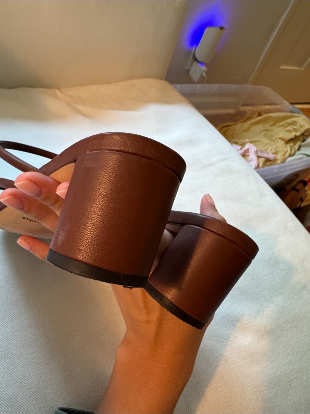Brown Reformation Suzy Heeled Sandal - Picture 11 of 12